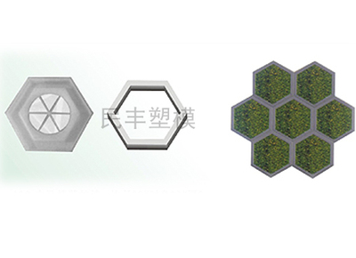 中孔植草护坡边长 2